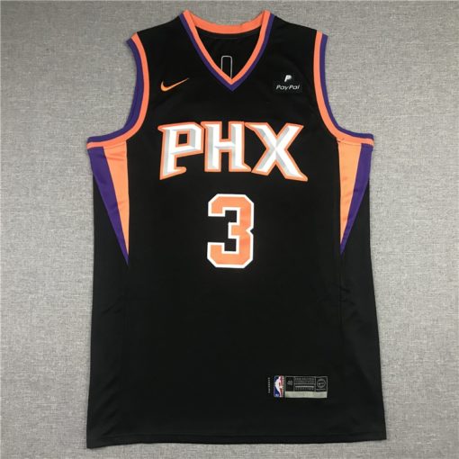 Men's Phoenix Suns Chris Paul 3 Nike Black Swingman Jersey Statement Edition