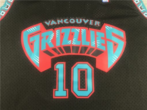 Mike Bibby Black Vancouver Grizzlies - Lost on Mars Reload Swingman Jersey logo