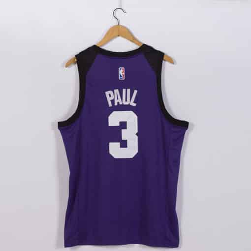 Chris Paul Phoenix Suns 2021 Earned Edition Swingman Jersey Purple back