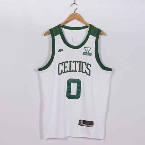 Jayson Tatum Boston Celtics 2021-22 75TH Classic Edition Year White Jersey