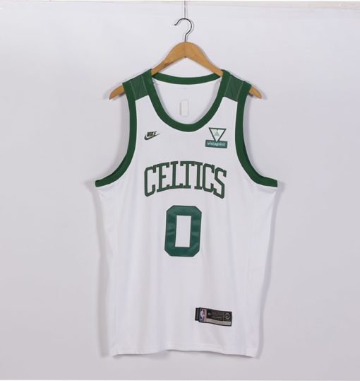 Jayson Tatum Boston Celtics 2021-22 75TH Classic Edition Year White Jersey