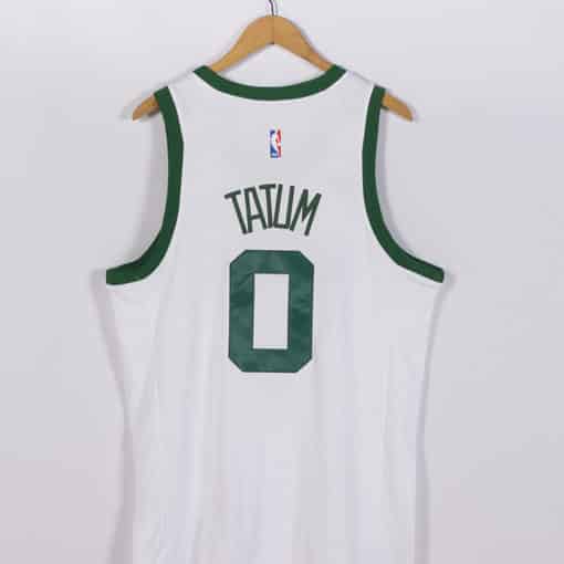 Jayson Tatum Boston Celtics 2021-22 75TH Classic Edition Year White Jersey back
