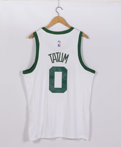 Jayson Tatum Boston Celtics 2021-22 75TH Classic Edition Year White Jersey back