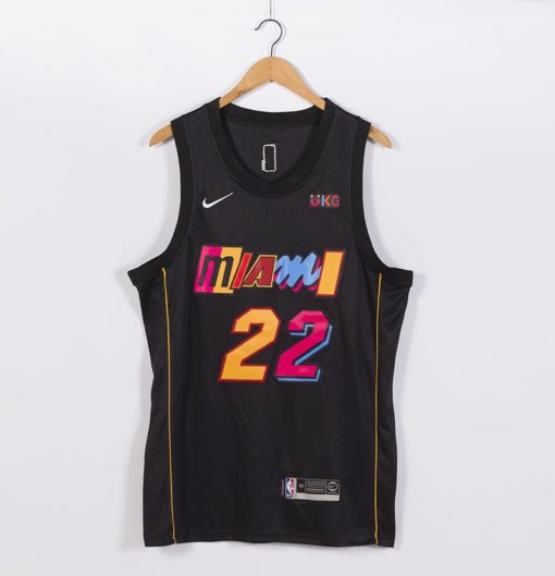 Jimmy Butler 22 Miami Heat 2021-22 City Edition Black Swingman JerseyJimmy Butler 22 Miami Heat 2021-22 City Edition Black Swingman Jersey