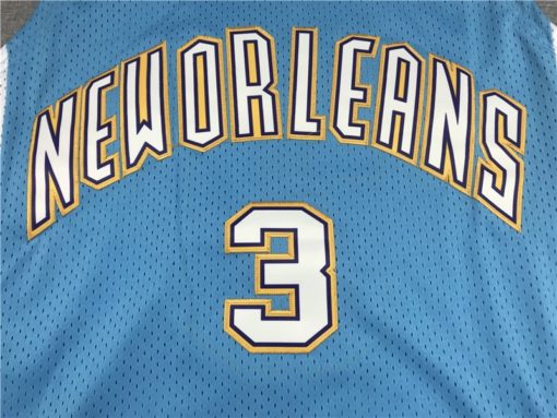 Chris Paul New Orleans Hornets 2005-06 Teal Throwback Swingman Jersey LOGO