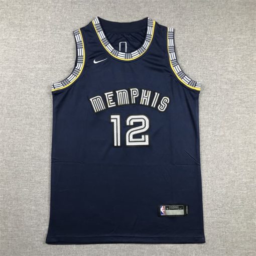 Ja Morant 12 Memphis Grizzlies Navy City Edition Swingman Jersey