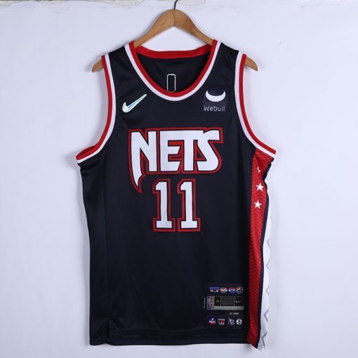 Kyrie Irving 11 Brooklyn Nets 2021-22 City Edition Navy Blue Swingman Jersey