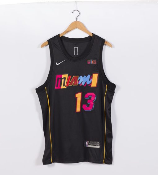 Bam Adebayo 13 Miami Heat 2021-22 City Edition Black Swingman Jersey