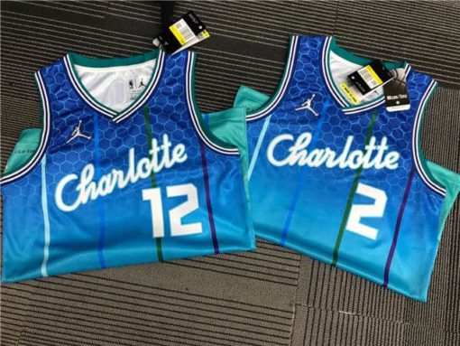 Kelly Oubre Jr 12 Charlotte Hornets 2021-22 Blue City Edition Jersey