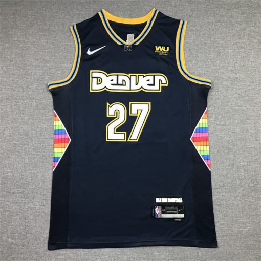 Jamal Murray 27 Denver Nuggets 202122 Navy City Edition Swingman Jersey