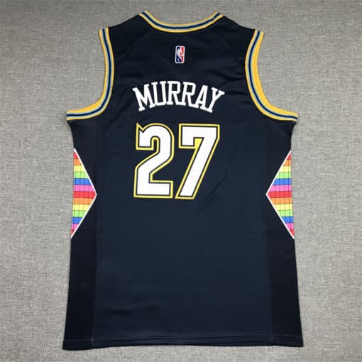 Jamal Murray 27 Denver Nuggets 202122 Navy City Edition Swingman Jersey back