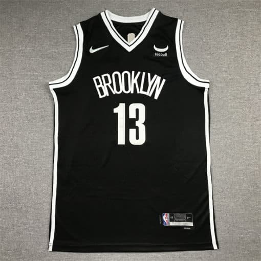 James Harden 13 Brooklyn Nets 2021-22 Black Swingman Jersey