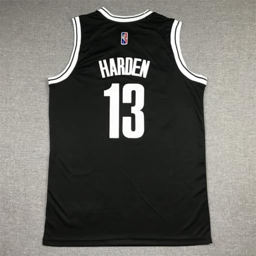 James Harden 13 Brooklyn Nets 2021-22 Black Swingman Jersey back