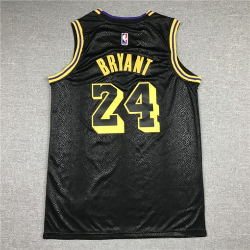 Kobe Bryant 24 Los Angeles Lakers 2021-22 Black Mamba Day Special Edition Jersey backKobe Bryant 24 Los Angeles Lakers 2021-22 Black Mamba Day Special Edition Jersey back
