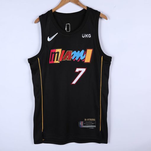 Kyle Lowry #7 Miami Heat Black 202122 Swingman Jersey - City Edition