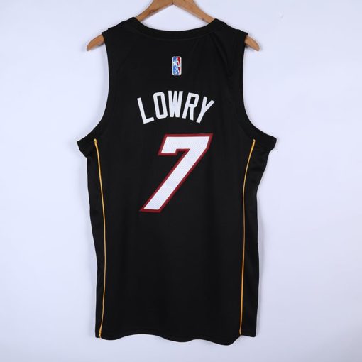 Kyle Lowry #7 Miami Heat Black 202122 Swingman Jersey - City Edition back