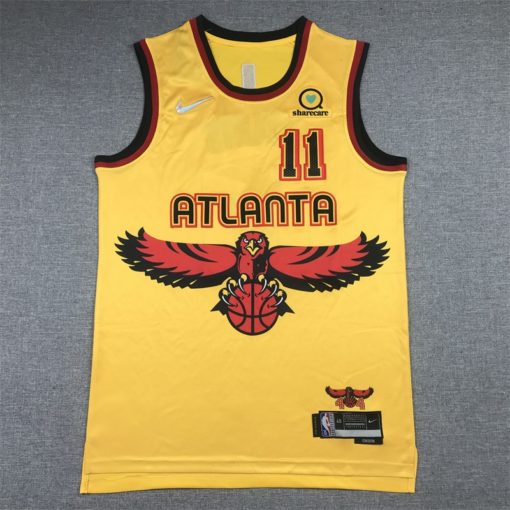 Trae Young Atlanta Hawks 2021-22 Swingman Jersey - City Edition - Yellow