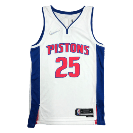 Derrick Rose #25 Detroit Pistons Jersey Swingman 2021-22 White - Icon