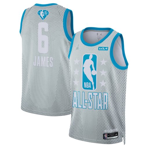 Jordan Brand LeBron James Gray 2022 NBA All-Star Game Swingman Jersey