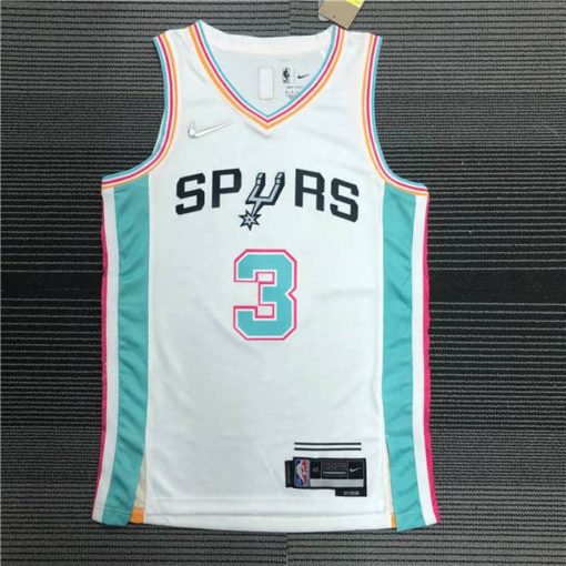 Keldon Johnson #3 San Antonio Spurs White City Edition Swingman Jersey