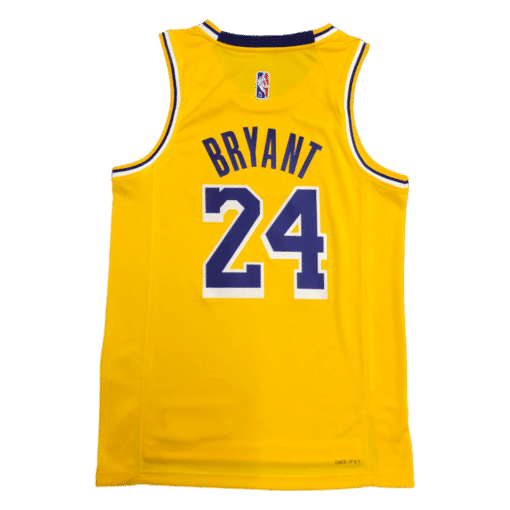 Kobe Bryant #24 Los Angeles Lakers 2021-22 Gold Jersey back