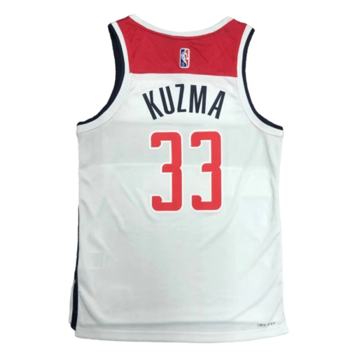 Kyle Kuzma #33 Washington Wizards Jersey Swingman 2021-22 White - Association back