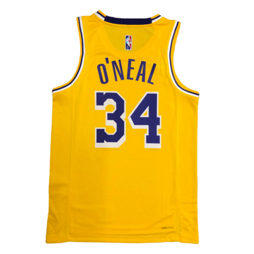 O'NEAL #34 Los Angeles Lakers 2021-22 Gold Jersey back