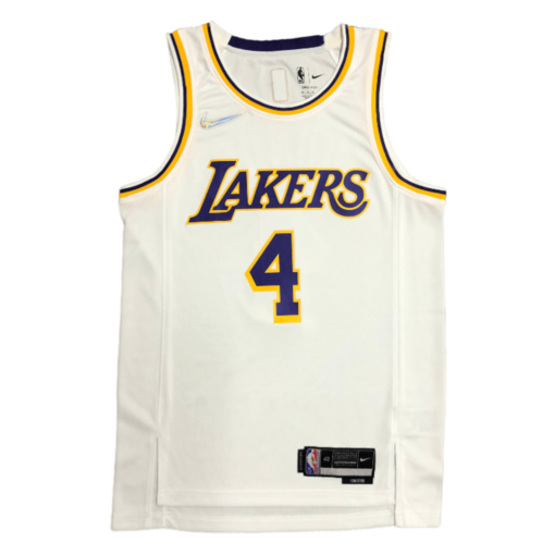 Rajon Rondo #4 Los Angeles Lakers Icon Edition 2021-22 White Jersey