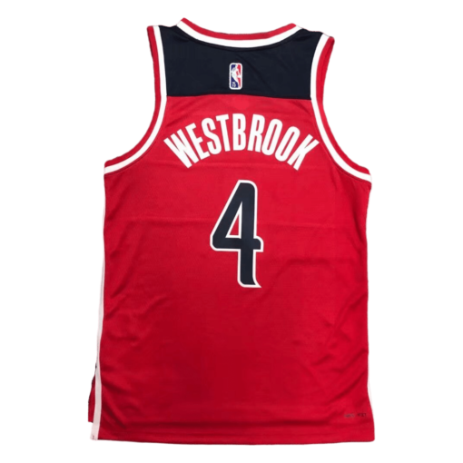 Russell Westbrook #4 Washington Wizards Jersey Swingman 2021-22 Red - Icon back