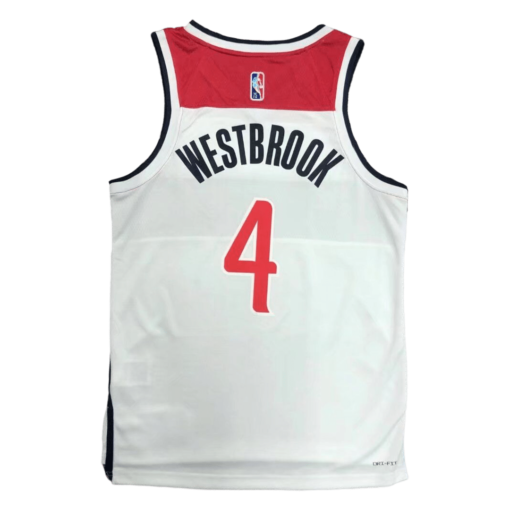 Russell Westbrook #4 Washington Wizards Jersey Swingman 2021-22 White - Association back