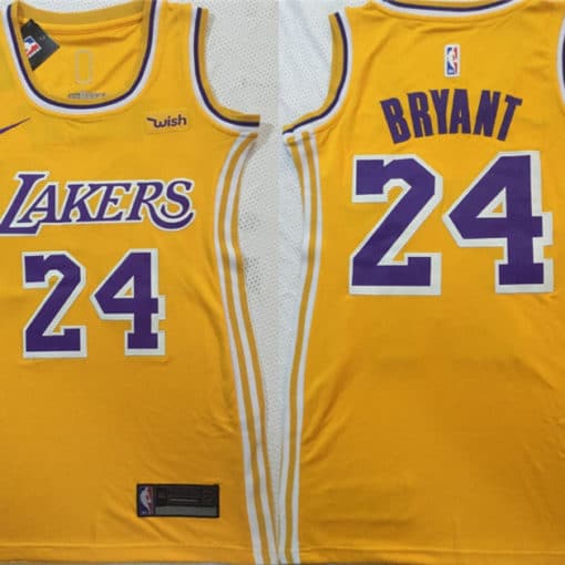 Lakers 24 Kobe Bryant Yellow Women Nike Swingman Jersey