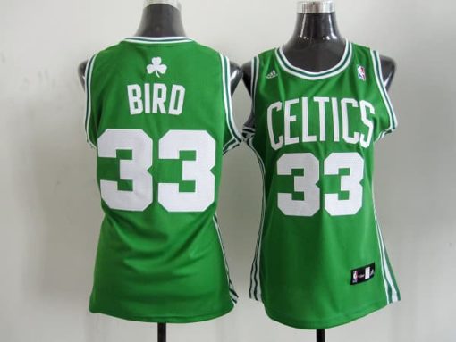 NBA Women Boston Celtics 33 Larry Bird Swingman Green Jersey