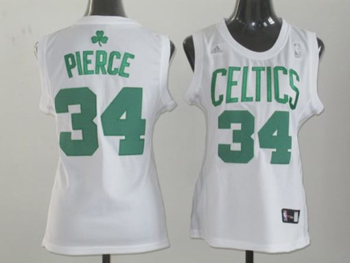 NBA Women Boston Celtics 34 Paul Pierce Swingman White Jersey