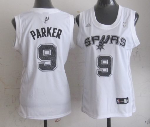 NBA Women San Antonio Spurs 9 Tony Parker New Revolution 30 Swingman White Jersey