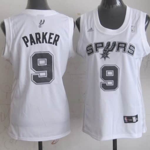 NBA Women San Antonio Spurs 9 Tony Parker New Revolution 30 Swingman White Jersey