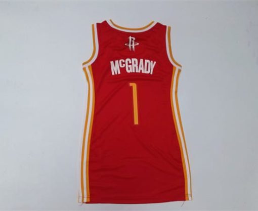 Women Mcgrady Rockets dresses jersey 1