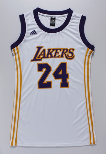 women #24 Kobe Bryant lakers jersey dress white