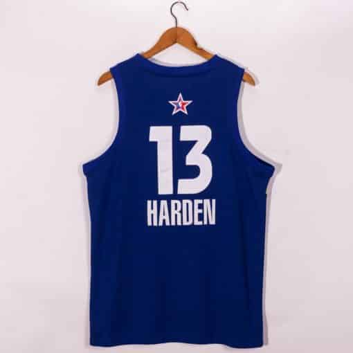 James Harden 13 Brooklyn Nets Blue 2021 All Star Game Jersey back