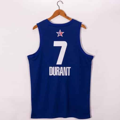 Kevin Durant 7 Brooklyn Nets Blue 2021 All Star Game Jersey bacl
