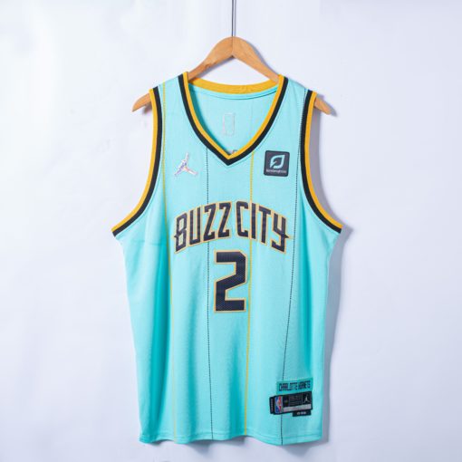 LaMelo Ball #2 Charlotte Hornets 2022 Mint Green City Edition Swingman Jersey