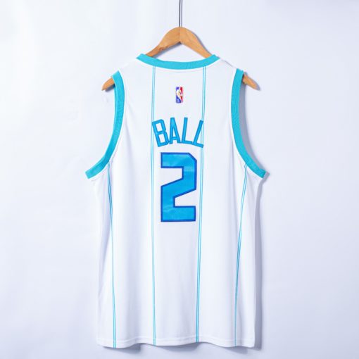 LaMelo Ball #2 Charlotte Hornets 2022 White Association Swingman Jersey back