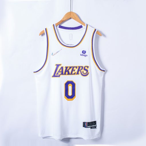 Russell Westbrook 0 Los Angeles Lakers 2022 Association Edition White Jersey