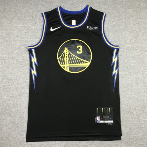 Jordan Poole #3 Golden State Warriors 2021-22 City Edition Black Jersey