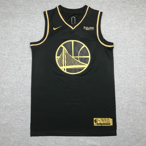Stephen Curry #30 Golden State Warriors Black Gold Edition Jersey