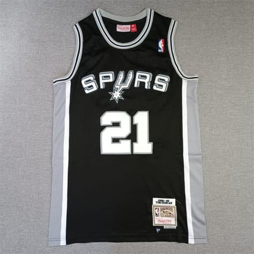 Tim Duncan San Antonio Spurs 1998-99 Black Jersey