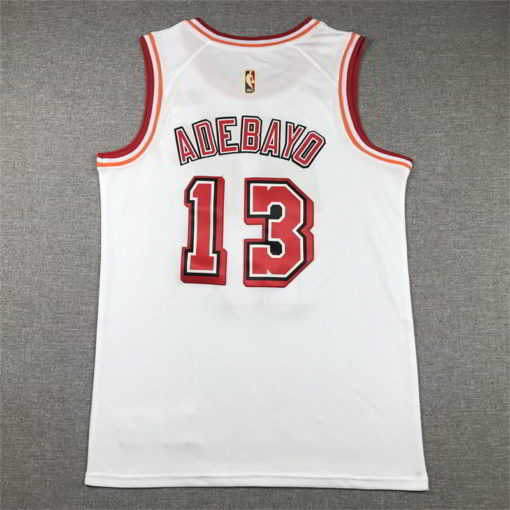 Bam Adebayo #13 Miami Heat 2023 White Classic Edition Jersey back