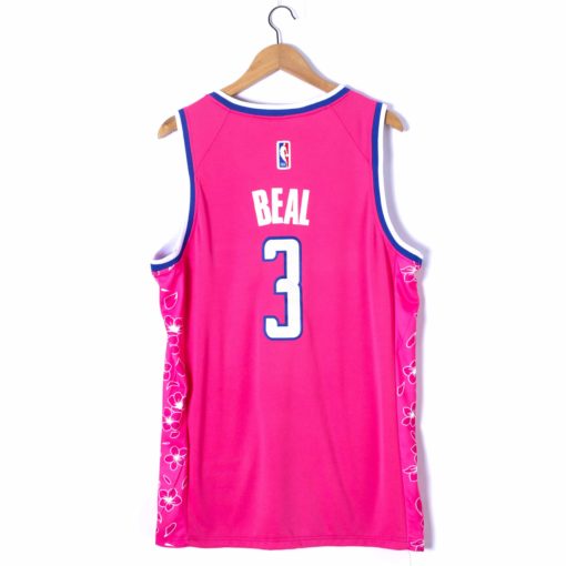 Bradley Beal #3 Washington Wizards 2022-23 Pink City Edition Jersey back