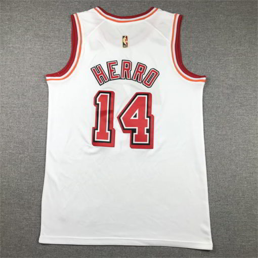 Tyler Herro #14 Miami Heat 2023 White Classic Edition Jersey back