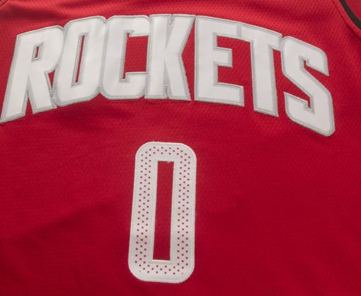 Russell Westbrook 0 Houston Rockets 2019-20 Red Jersey