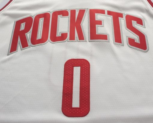 Russell Westbrook 0 Houston Rockets 2019-20 White Association Jersey